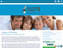 Tablet Screenshot of gillettedental.com